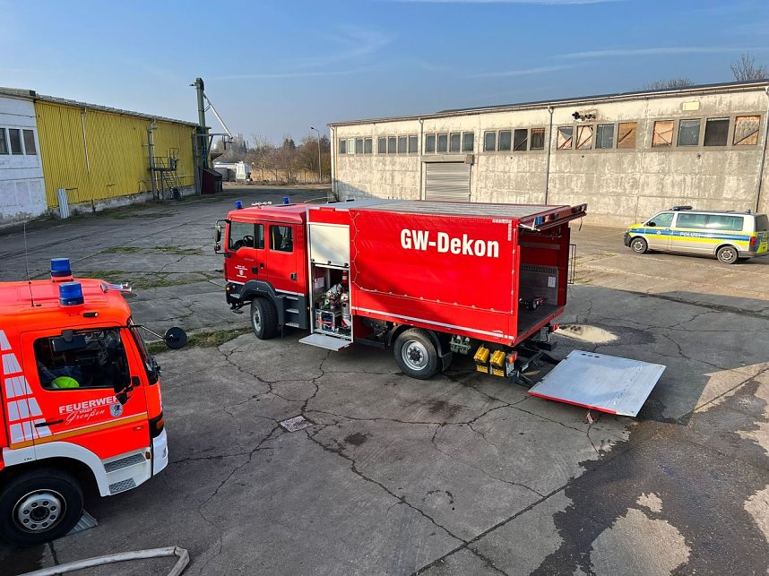 Feuerwehreinsatz in Greu&szlig;en