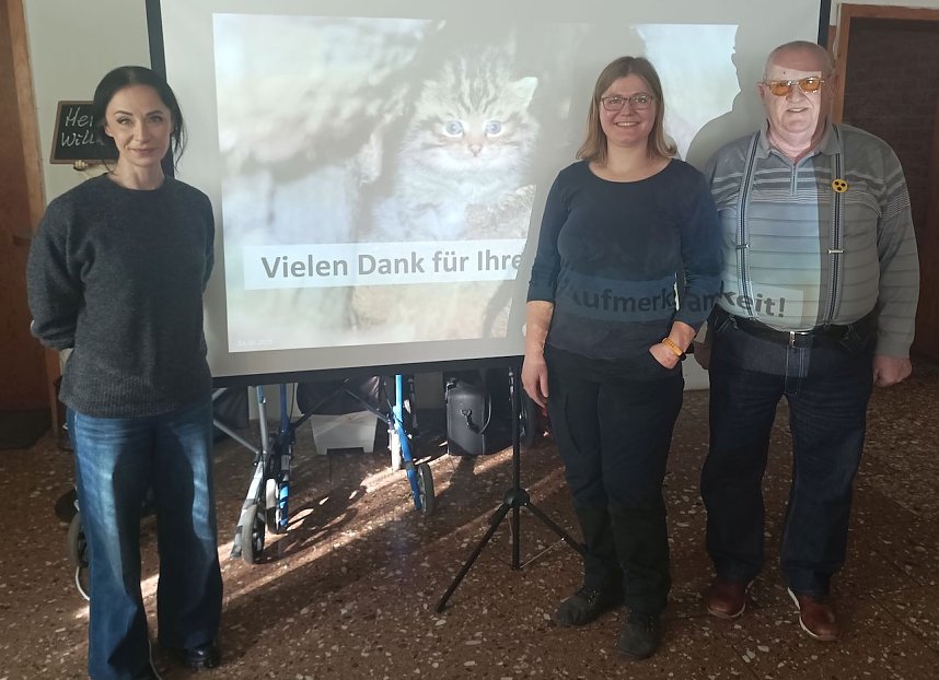 Mitarbeiterinnen der Natura 2000 Station Possen Sondershausen, bei der WB4  