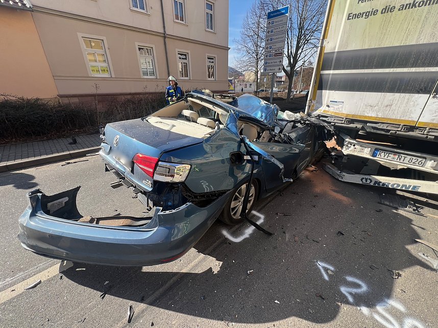 Schwerer Unfall in der Sondersh&auml;user Innenstadt
