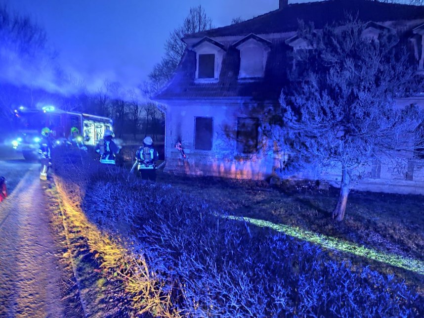 Brand im Schlosspark