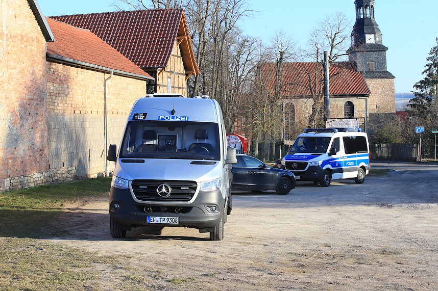 LKA sucht nach Waffen im Kyffh&auml;userkreis 