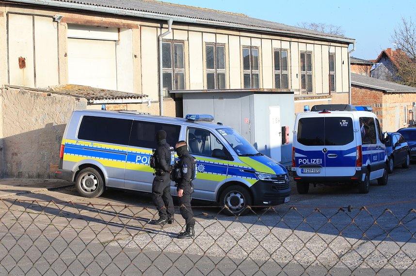 LKA sucht nach Waffen im Kyffh&auml;userkreis 