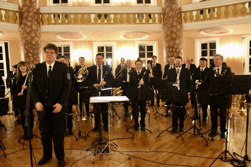 Konzert des Th&uuml;ringer Polizeiorchesters im Achteckhaus in Sondershausen