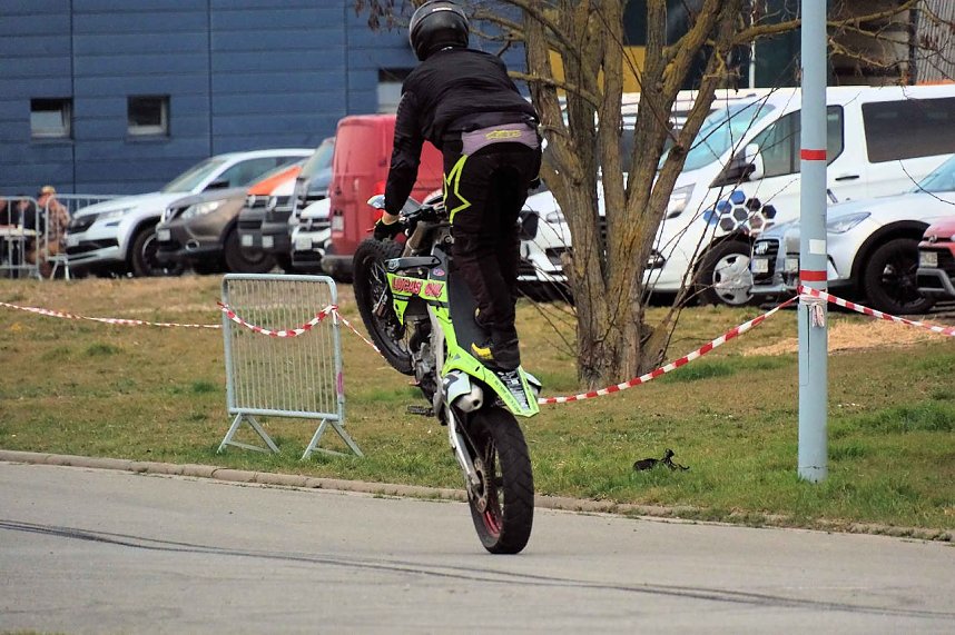 Peter Blei auf der Motorradmesse Erfurt