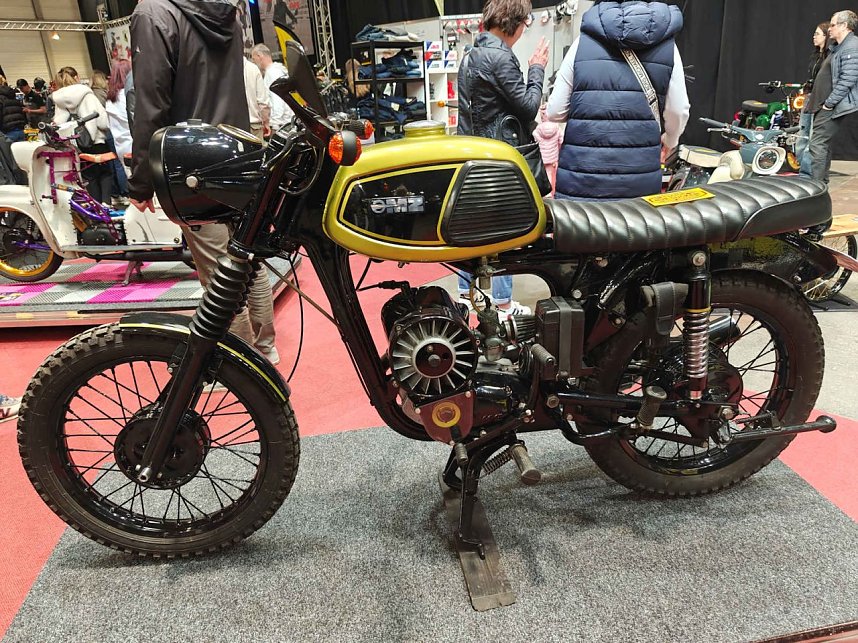 Peter Blei auf der Motorradmesse Erfurt