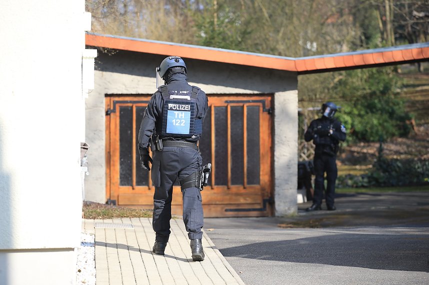 Hausdurchsuchung in der Fichtestra&szlig;e in Nordhausen