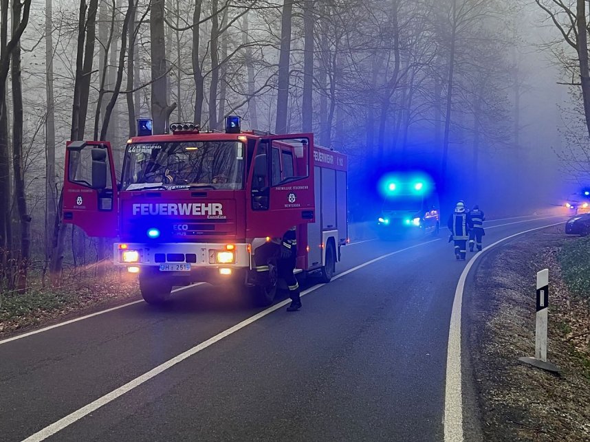 Unfall zwischen Keula und Friedrichsrode