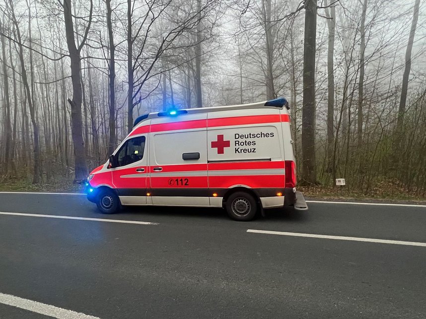 Unfall zwischen Keula und Friedrichsrode