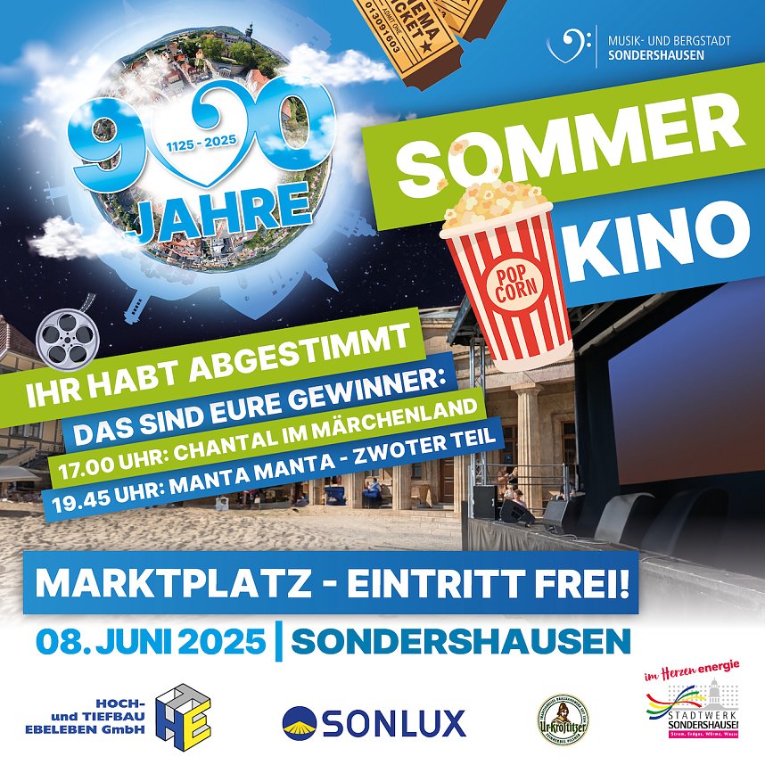 Sommerkino zu 900 Jahre Sondershausen