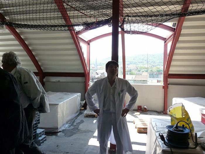 Bei Richtfest strahlte Sonne