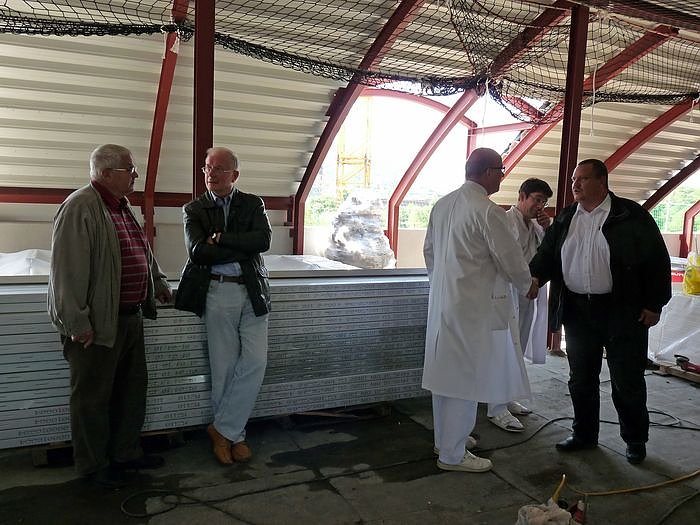 Bei Richtfest strahlte Sonne