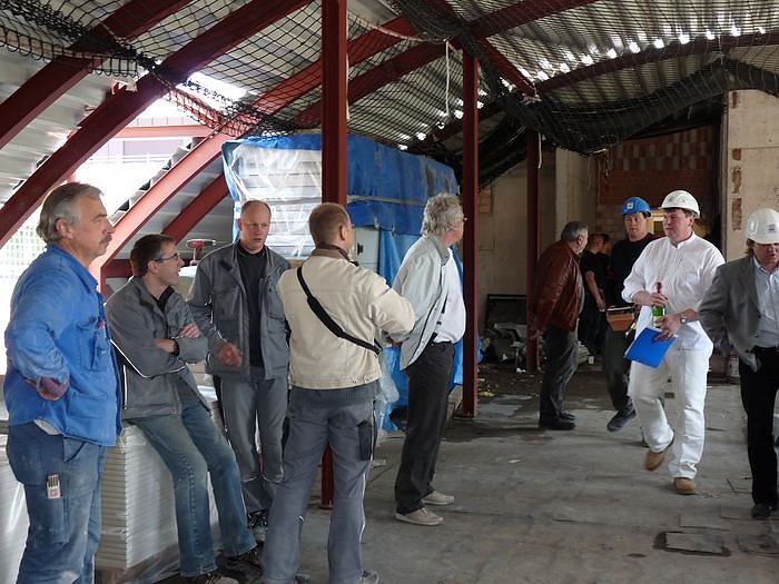 Bei Richtfest strahlte Sonne