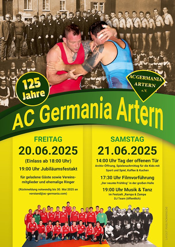 Jubil&auml;umsfeier des AC Germania Artern im &Uuml;berblick