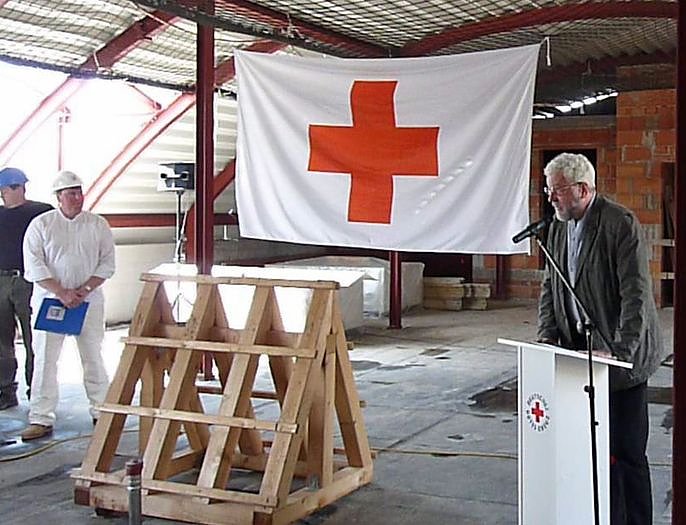 Bei Richtfest strahlte Sonne