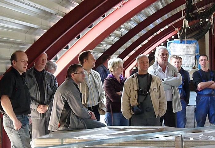 Bei Richtfest strahlte Sonne