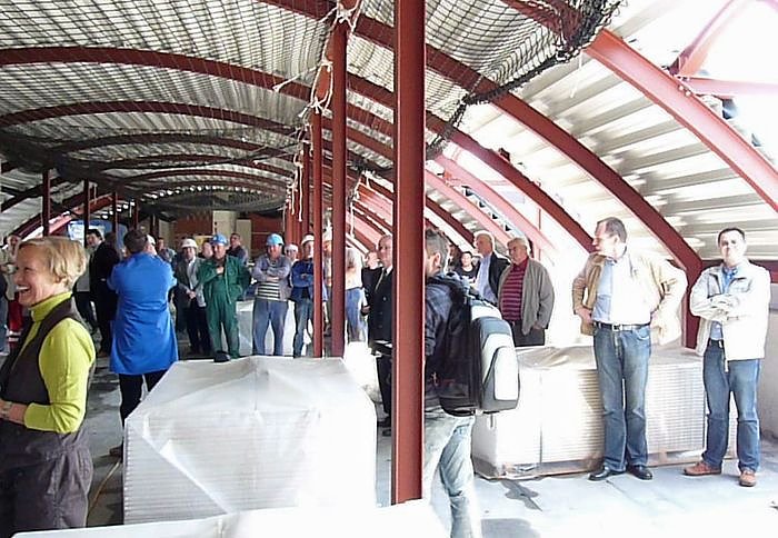 Bei Richtfest strahlte Sonne