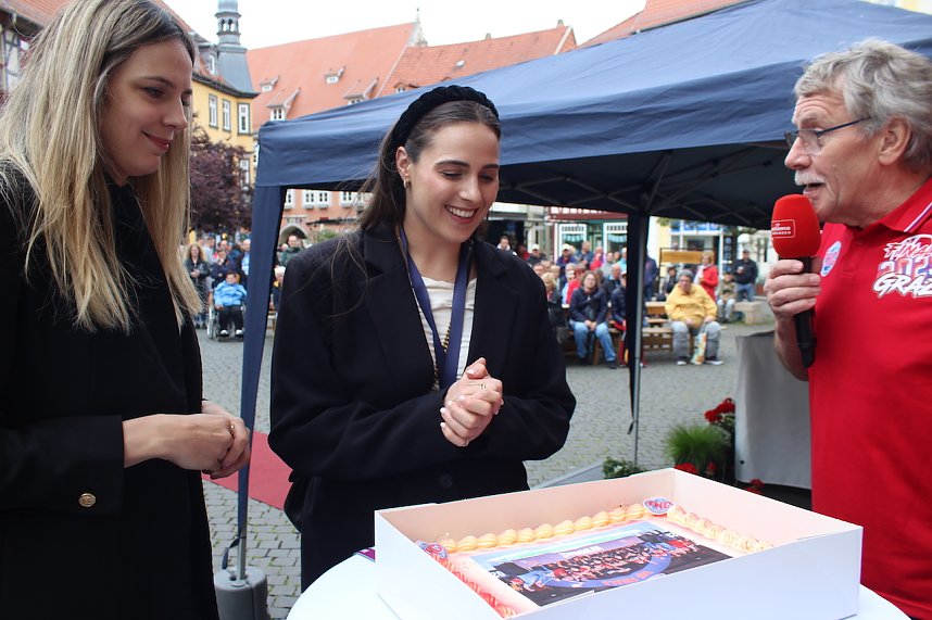 Empfang der Europacup-Siegerinnen in Bad Langensalza