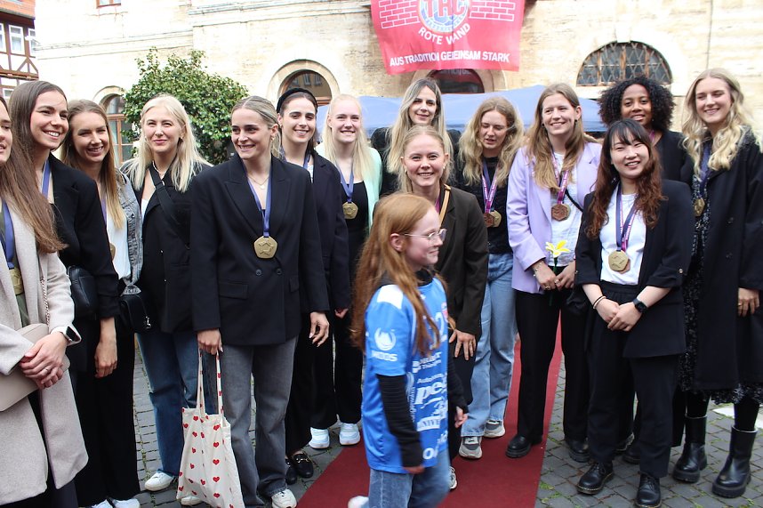 Empfang der Europacup-Siegerinnen in Bad Langensalza