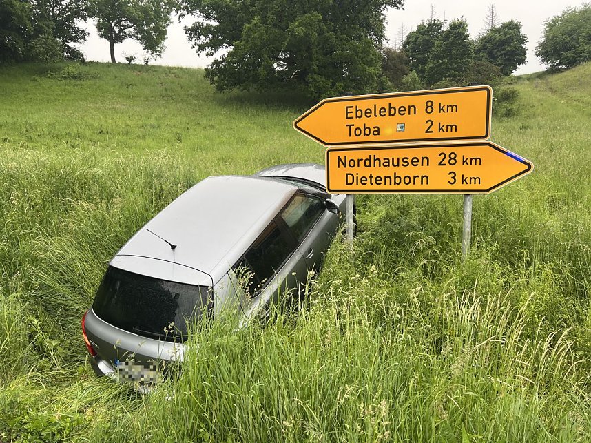 Unfall zwischen Toba und Dietenborn