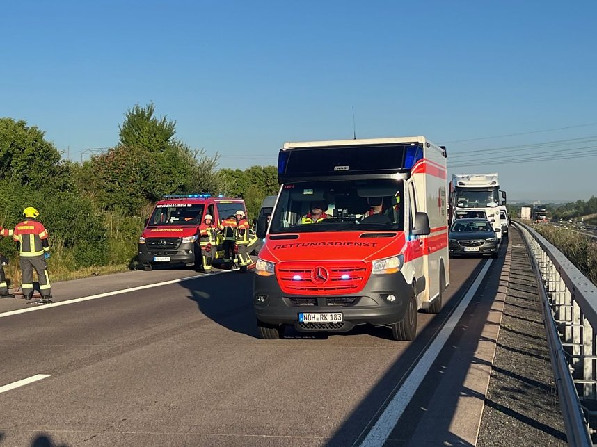 Schwerer Unfall auf der A38
