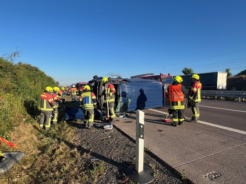 Schwerer Unfall auf der A38