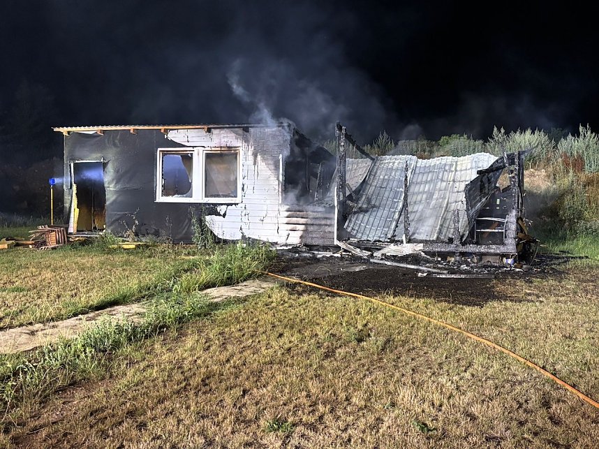 Laubenbrand in Allmenhausen