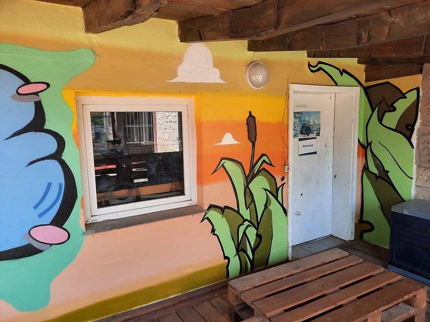 Graffitiprojekt im JuST in Sondershausen
