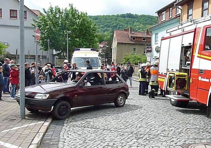 Rettungsarbeiten vor Ort