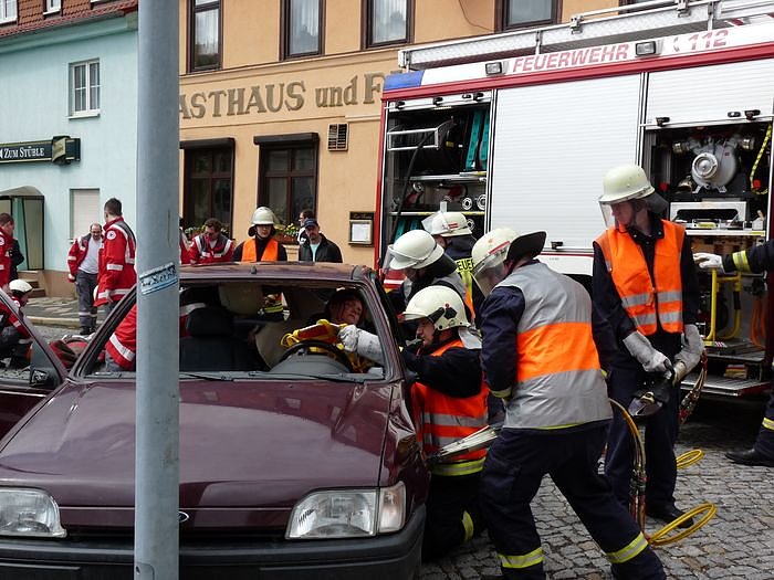 Rettungsarbeiten vor Ort