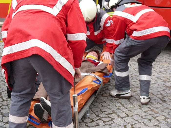 Rettungsarbeiten vor Ort