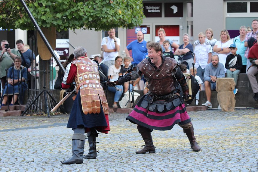 Rittergruppe HEROLD beim 31. Mittelalterstadtfest in Bad Langensalza