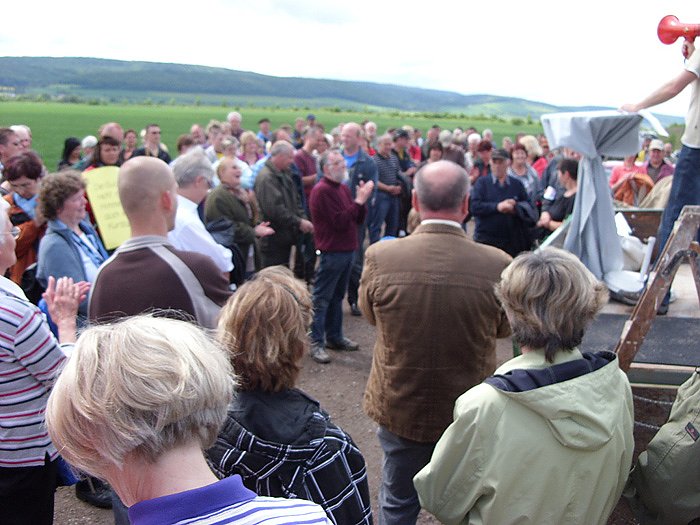 Demo gegen Schweinemastanlage