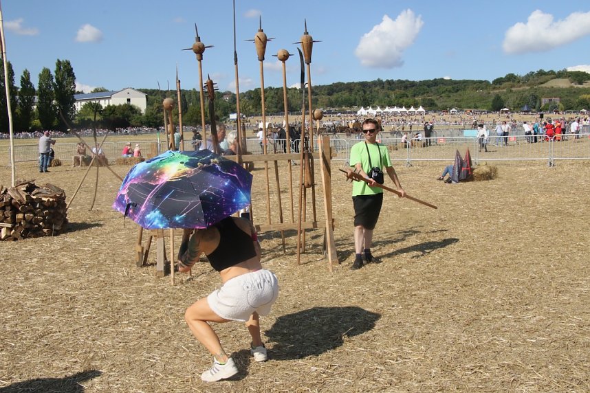 Nachstellung der Bauernschlacht bei Bad Frankenhausen
