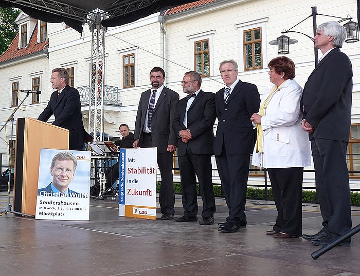 Christian Wulff 2009 in Sondershausen