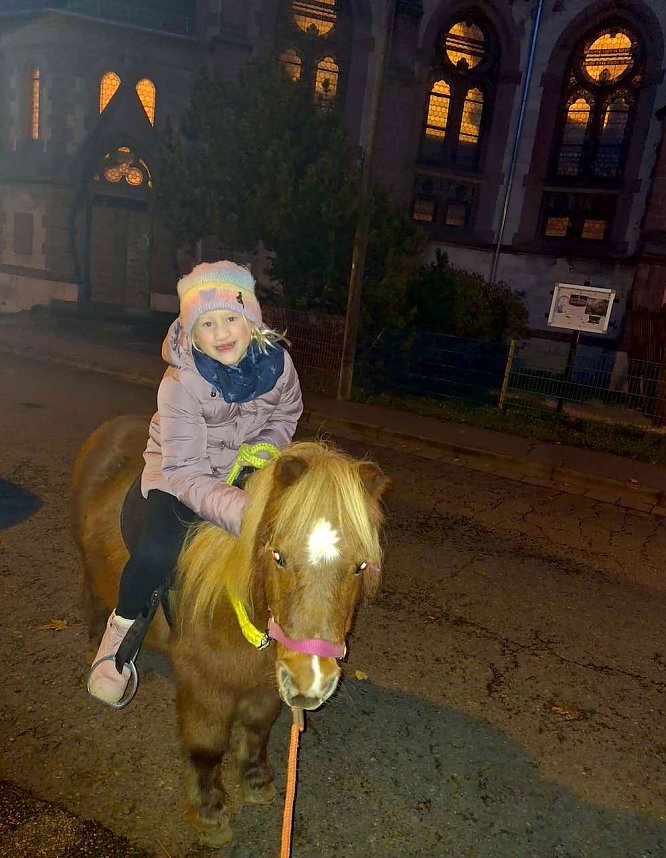 Martini in der Kita Arche Noah in Stockhausen mit Pony