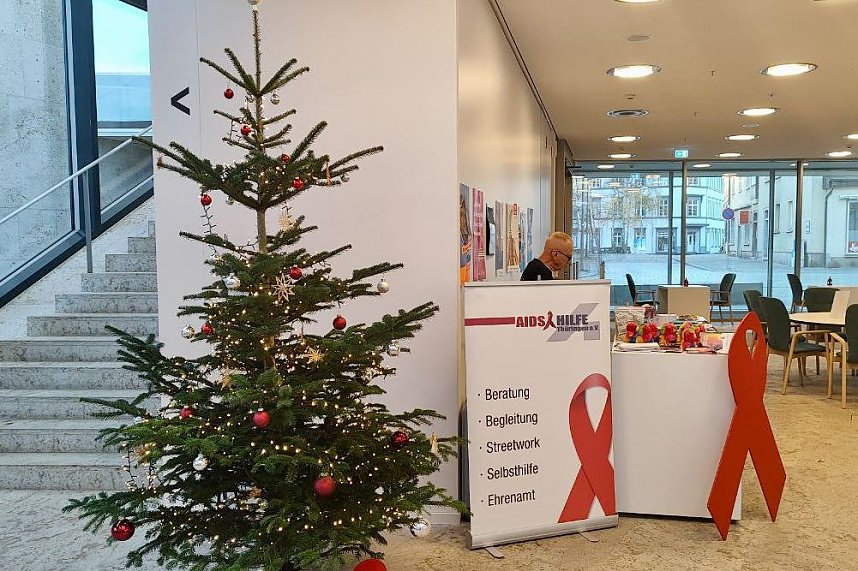 Infotisch zum Welt-Aids-Tag