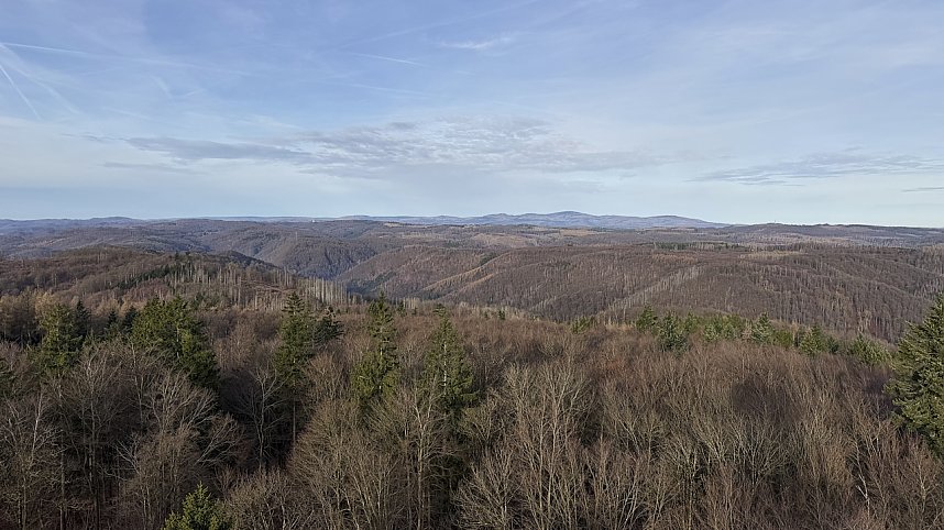 Blick &uuml;ber den Harz vom Poppenturm