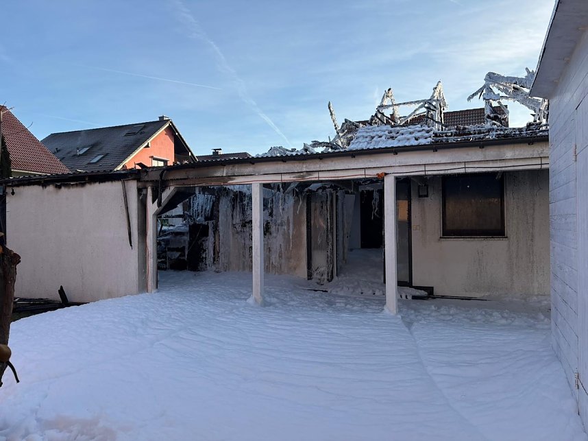 Haus in Sondershausen durch Brand zerst&ouml;rt