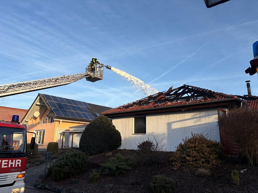 Haus in Sondershausen durch Brand zerst&ouml;rt
