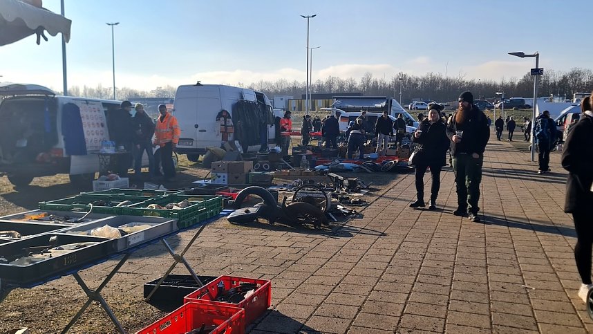 Jede Menge Oldtimer gab es am Wochenende in Erfurt zu sehen.