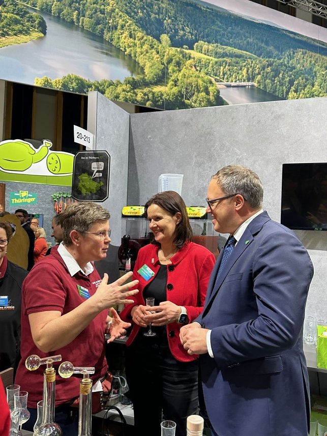 Der Tourismusverband S&uuml;dharz-Kyffh&auml;user auf der gr&uuml;nen Woche. 