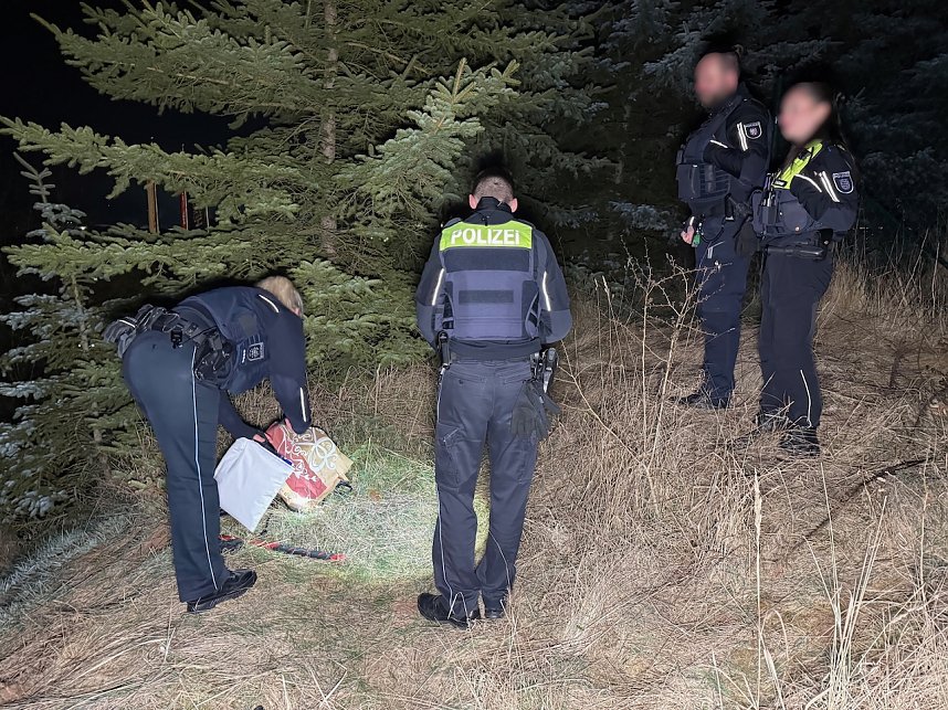 Spurensicherung in der Schachtstra&szlig;e