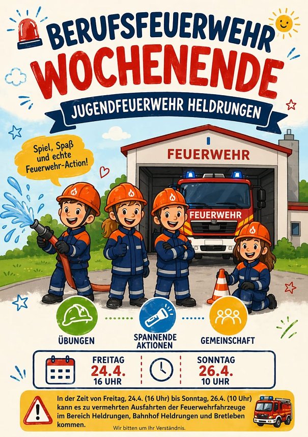 Berufsfeuerwehrwochenende in Heldrungen