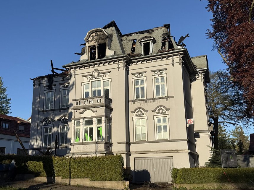 Bilder vom Brandort am Tag danach