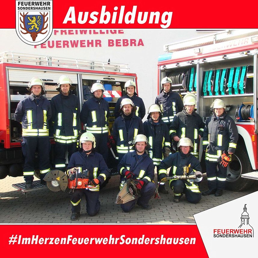 Die Wehrleute aus dem Kyffh&auml;userkreis absolvierten ihre Ausbildung erfolgreich.
