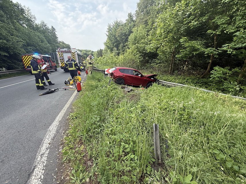 Schwerer Unfall auf der B4