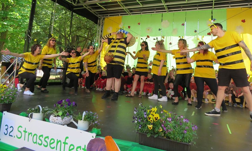 Das Stra&szlig;enfest der Kindervilla in Bad Frankenhausen wurde zum Wiesenfest