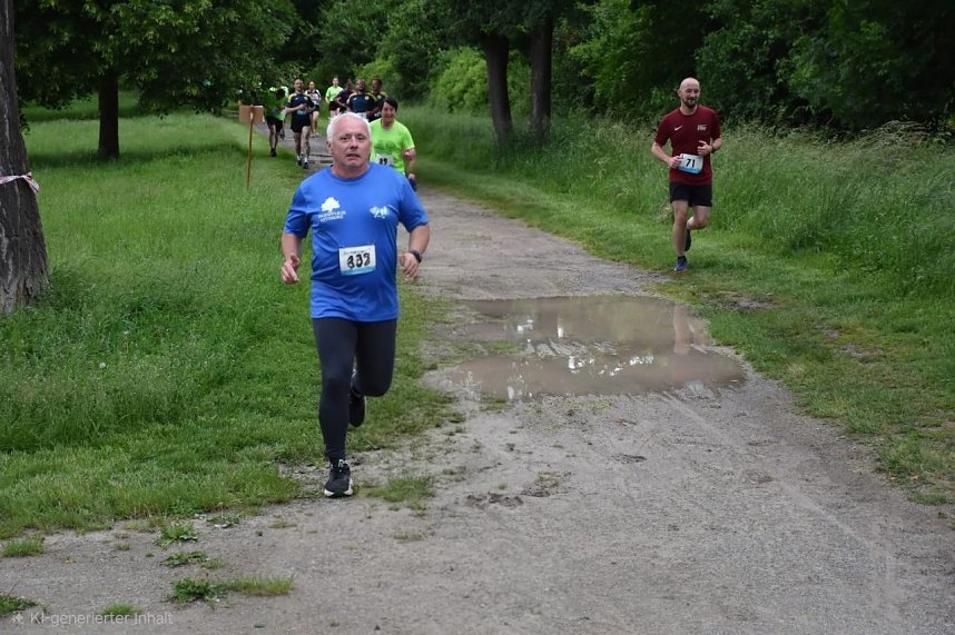 Die Kollegen der Tagespflege Aptekorz beim 1. Sondersh&auml;user Stadtlauf