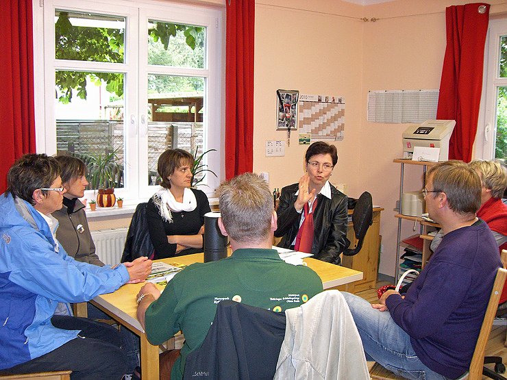 Ministerin im Kindergarten Hachelbich