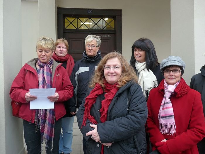 Fahnenaktion in Sondershausen